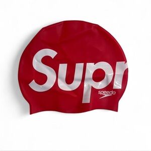 SOLD Supreme Speedo Red Silicone Swim Cap